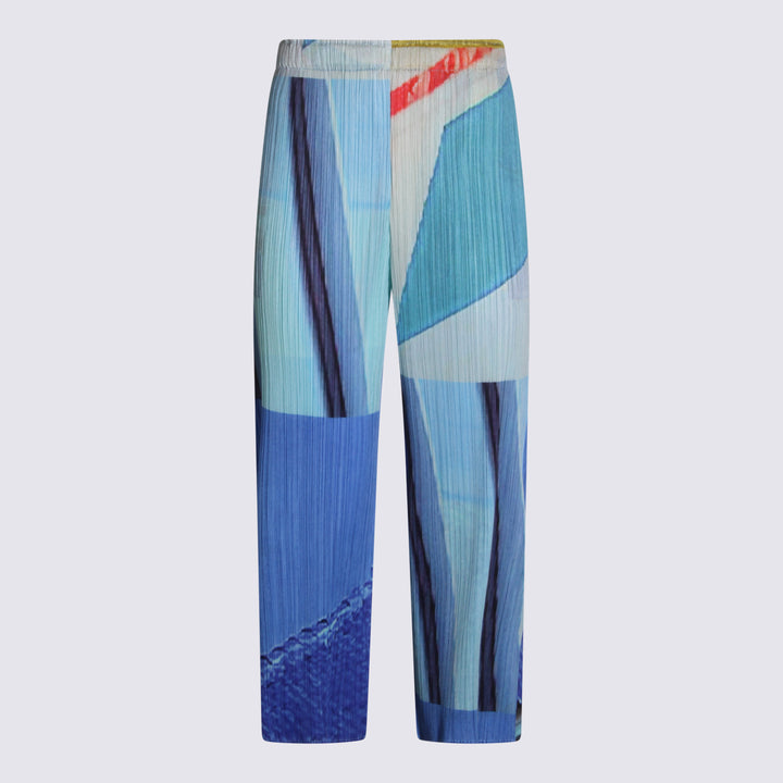 Pleats Please Issey Miyake Trousers - BLUE/YELLOW | 2bcb9f53e0ff7bb689bd68e3c056b19b218e4f0c