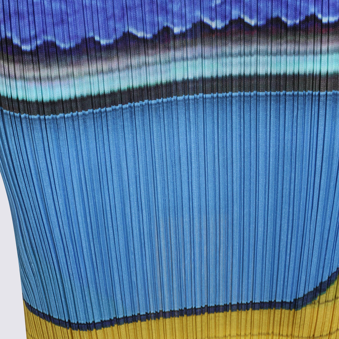 Pleats Please Issey Miyake Dresses - BLUE/YELLOW | b963e11346ab049fe5ec0ee133e08dcc8522a2d9