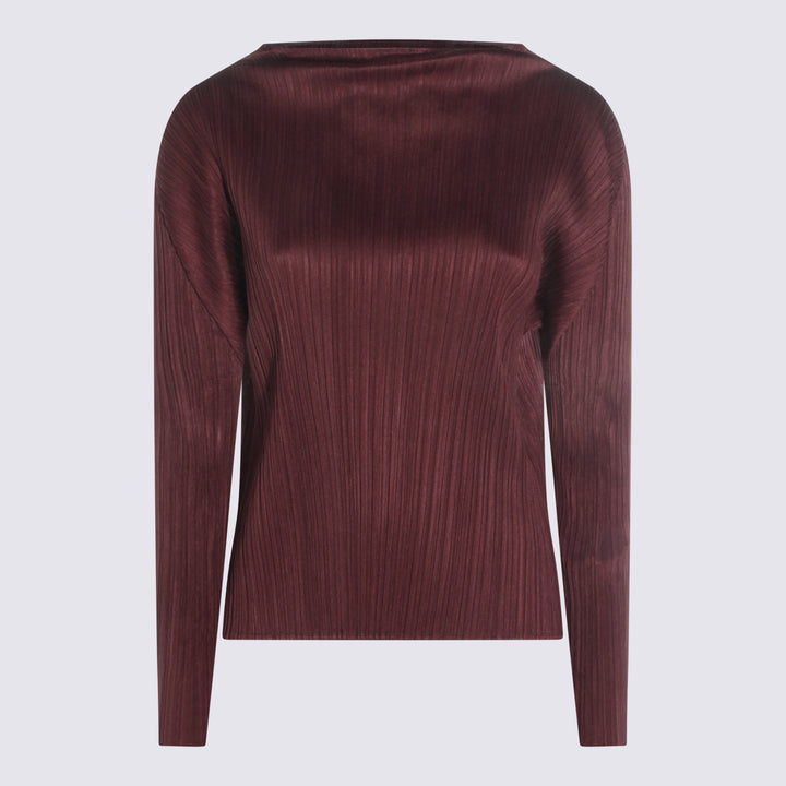Pleats Please Issey Miyake Top - Bordeaux | c6fcaa9c7b936c55670d454663dd9aec9bc6f0bd