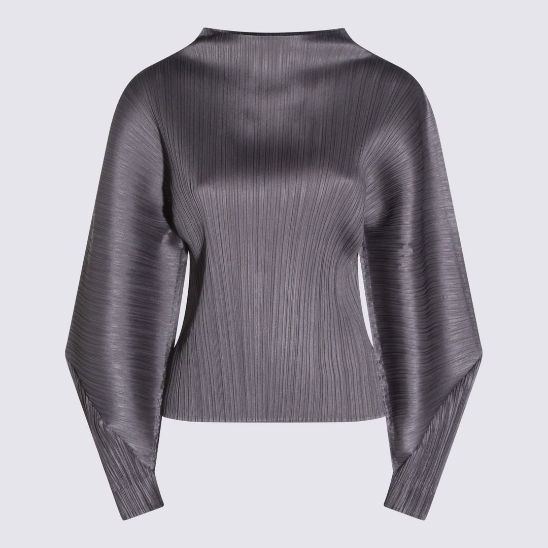 Pleats Please Issey Miyake Top - Gray | 970f8da913d3dc2858c975126ae0e053f4f6b9ff