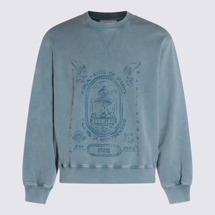 Maison Kitsune' Sweaters - STONE BLUE FADED | 1e02c275b2c3fa8c570ea340552db4ec7d31c8cc