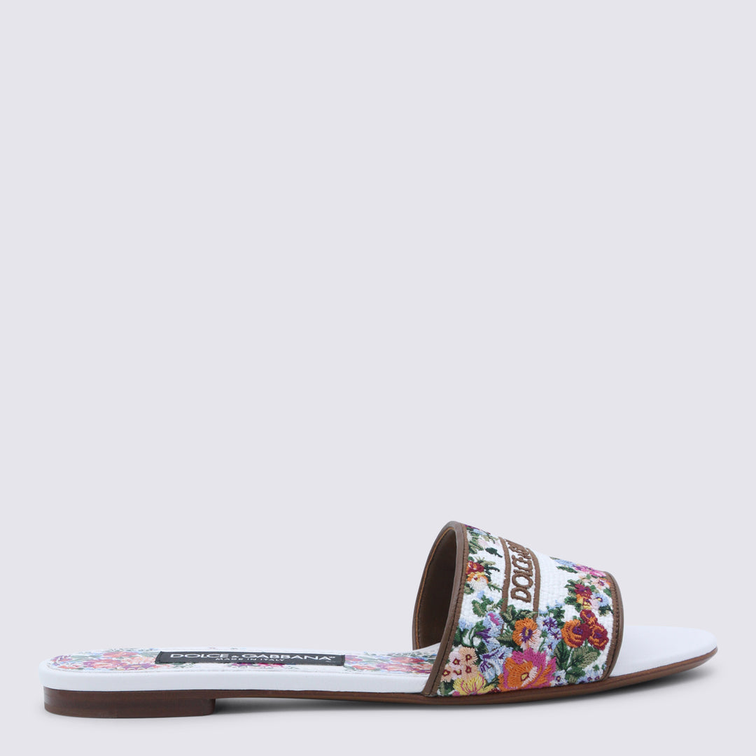 Dolce & Gabbana Flat shoes - BIANCO MULTI | 09b8120074ddce777fc7da16929804ee159fbf57