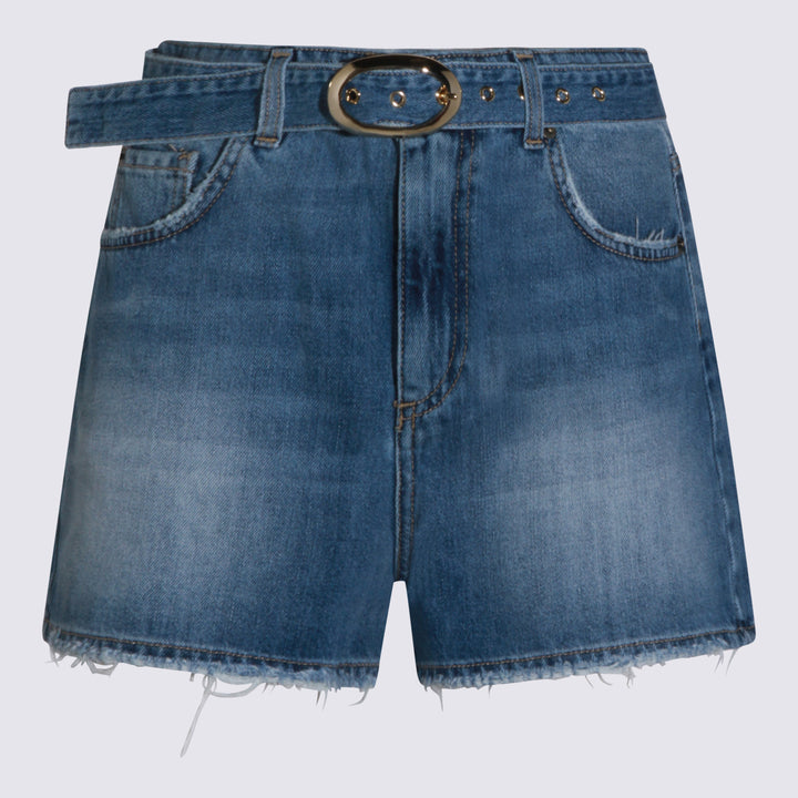 Twin-Set Shorts - Blue and green | e3bf3d7ad331be8212fff9c8bd0a345ca9f00fe6
