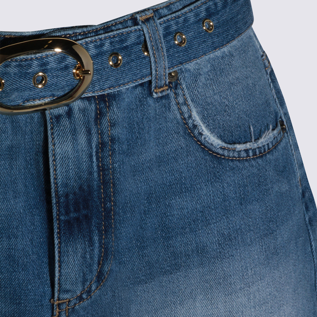 Twin-Set Shorts - Blue and green | 6e1c7f016540f81e0a27588c19c65d2b7eb6ad27