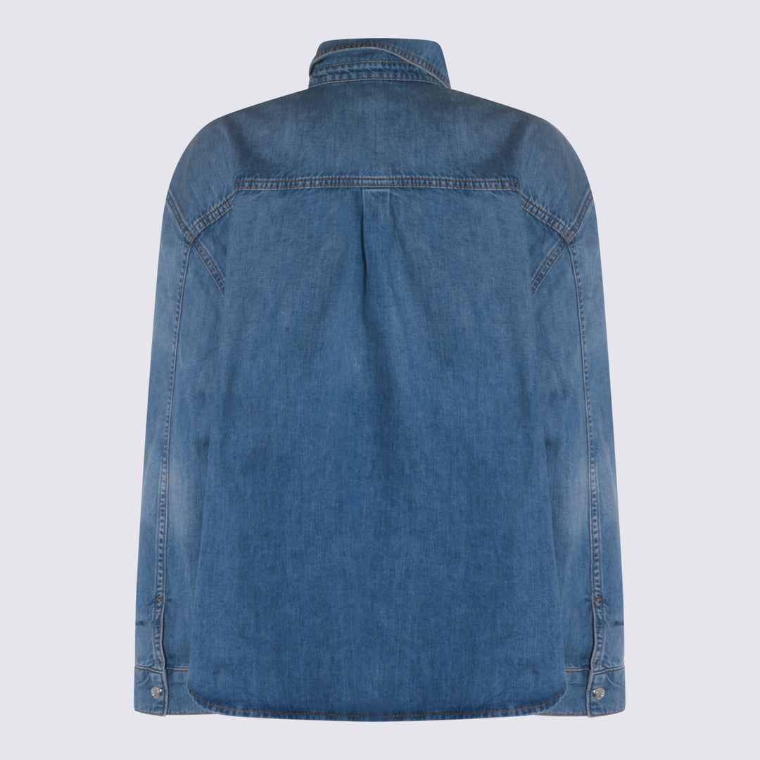 Anine Bing Shirts - Blue and green | b7975e7710d3da693ddb1b45af2caaa4e22096f7