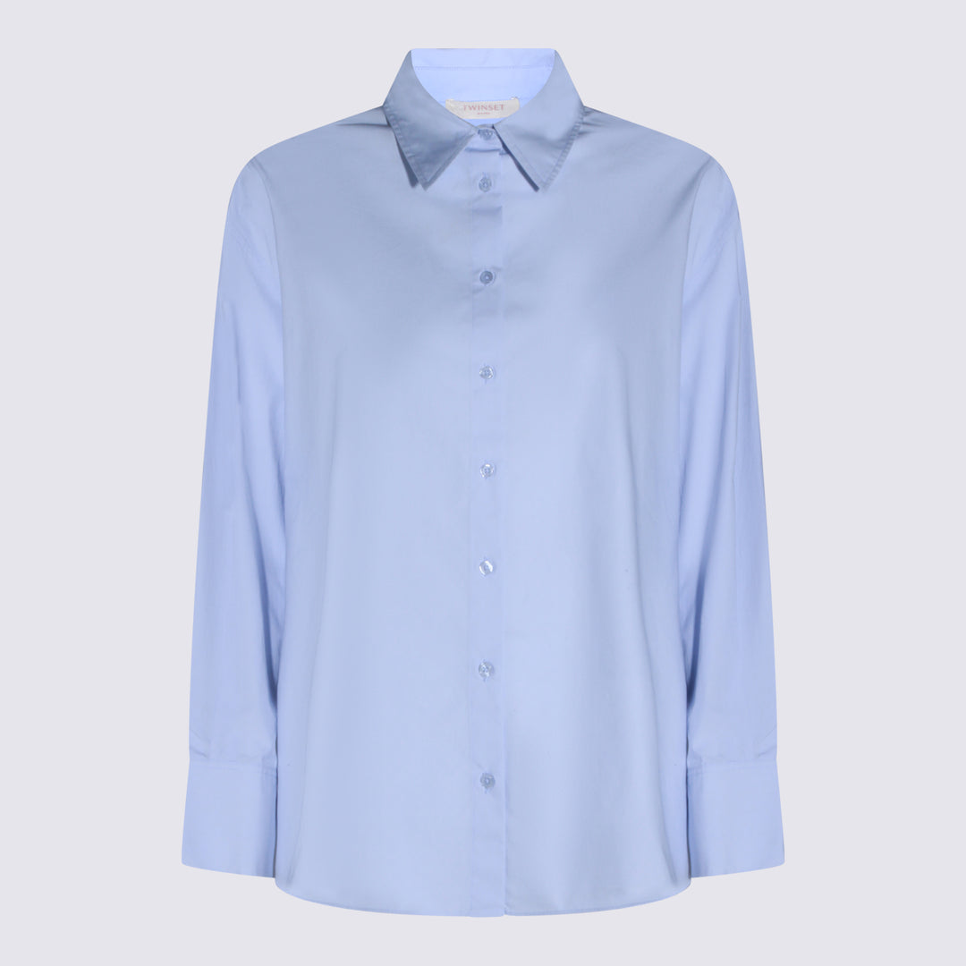 Twin-Set Shirts - Blue and green | 5233e8b934745f1e1a15f7ad10a93a4510a55daf