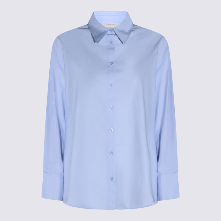 Twin-Set Shirts - Blue and green | 5233e8b934745f1e1a15f7ad10a93a4510a55daf