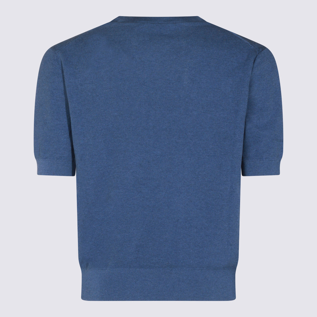 Piacenza Cashmere T-shirts and Polos - Blu e verdi | 7c821c1a3f7d968f24453337ac20494dc3f458a1