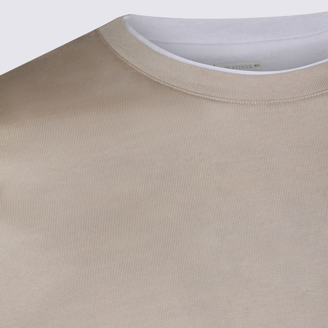 Eleventy T-shirts and Polos - TORTORA-BIANCO | 39419957679ee241698ae86ab706c1776a4480d7