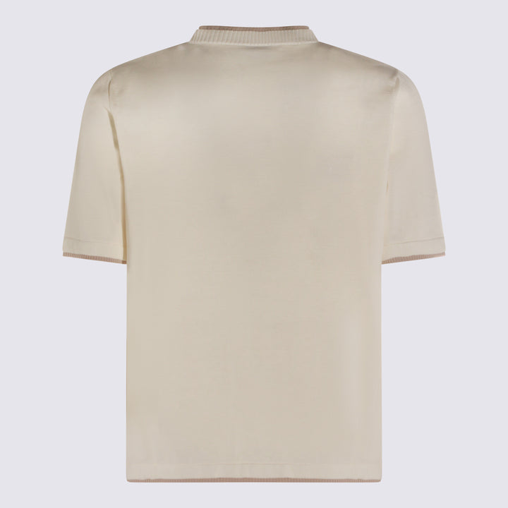 Eleventy T-shirts and Polos - BIANCO-BEIGE | 77567a064760f24e9db1a2fb77d1a538890a8920
