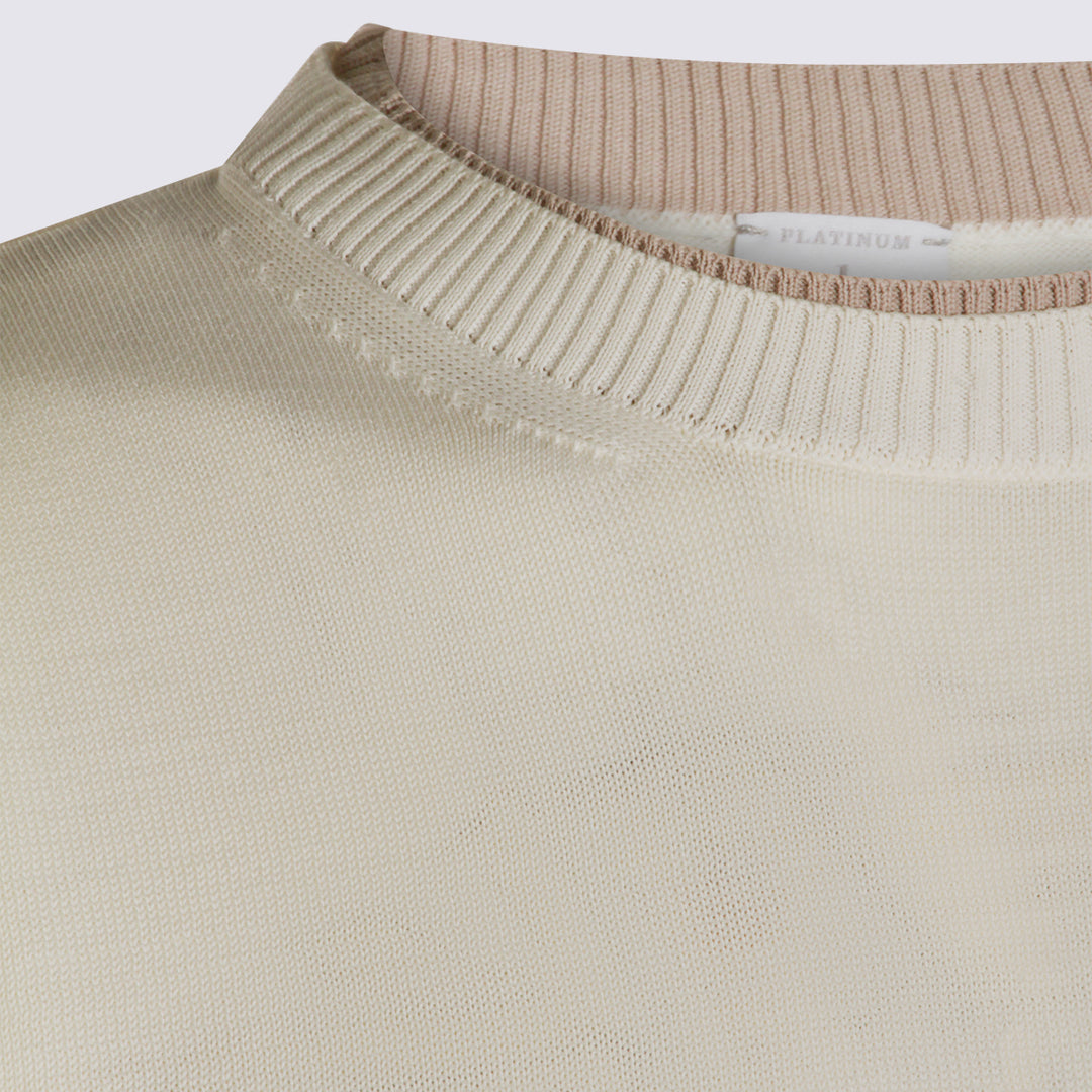 Eleventy T-shirts and Polos - BIANCO-BEIGE | 3b28aa1483a9b097f7ecff157223f7bbd4af12e4