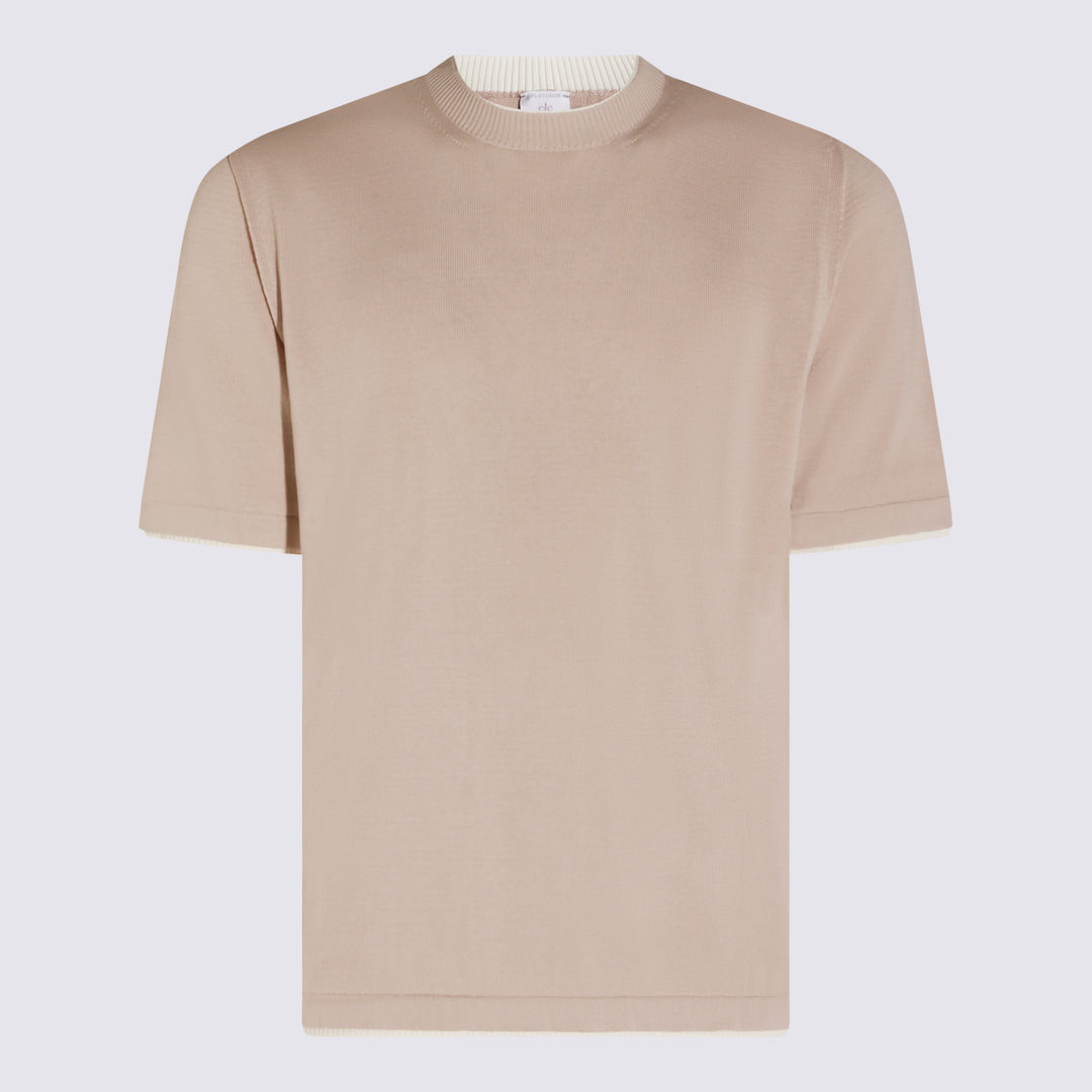 Eleventy T-shirts and Polos - SABBIA-BIANCO | 4334b132e3668f43d6e99567d804721f7ba75ae8