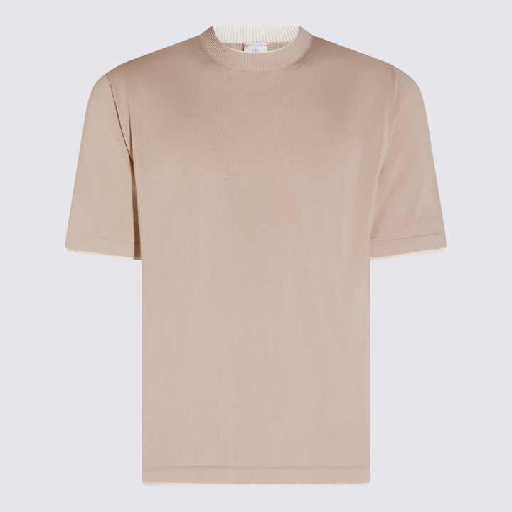 Eleventy T-shirts and Polos - SABBIA-BIANCO | 4334b132e3668f43d6e99567d804721f7ba75ae8