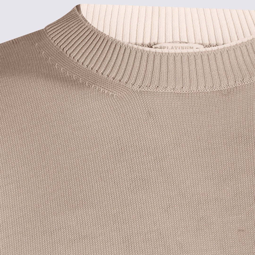 Eleventy T-shirts and Polos - SABBIA-BIANCO | 35f816b70d34e6b2b43eb924af794f5b911a566e