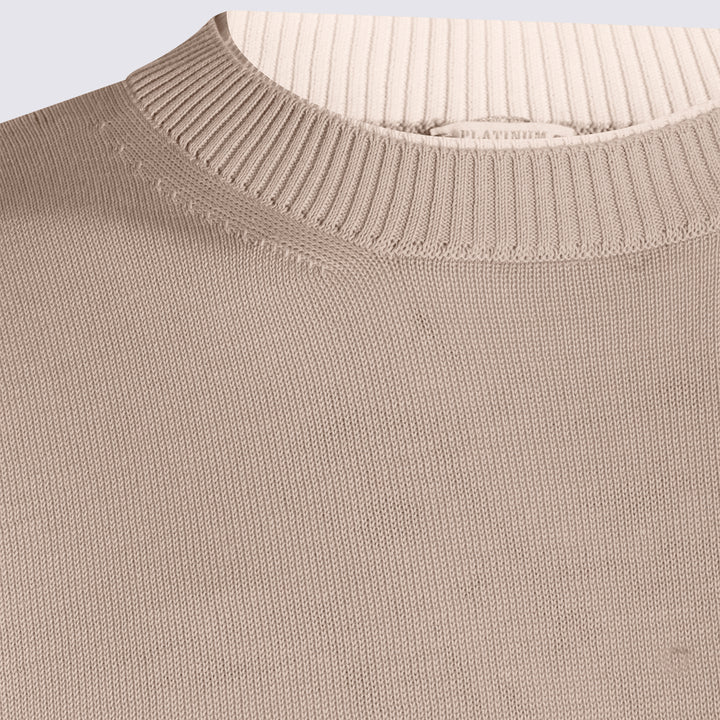 Eleventy T-shirts and Polos - SABBIA-BIANCO | 35f816b70d34e6b2b43eb924af794f5b911a566e