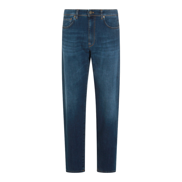 Incotex Blue Division Jeans - Mid Blue | 5f5d51c056ac2cbd589b627d318cb9b39c42e3e3