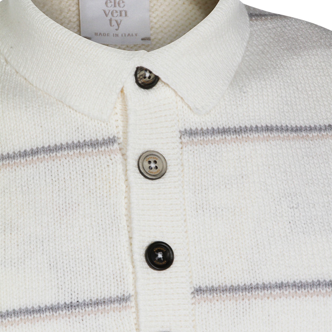 Eleventy T-shirts and Polos - BIANCO-SABBIA-GRIGIO | 85e737d3706b0668fb0f516c221c50781354a34b