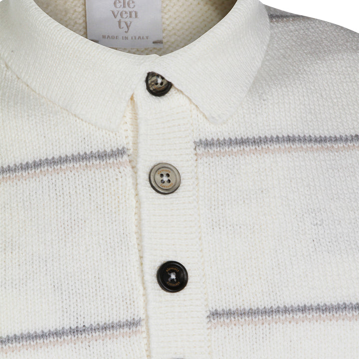 Eleventy T-shirts and Polos - BIANCO-SABBIA-GRIGIO | 85e737d3706b0668fb0f516c221c50781354a34b