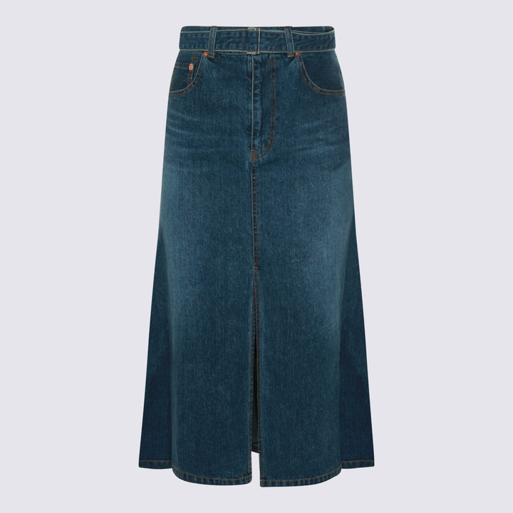 Sacai Skirts - Blu e verdi | 9ad0cf15532114a622d10bffbf11dc1355364036