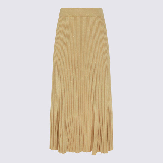 Skirts Metallic Gold
