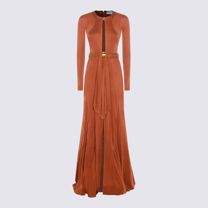 Elisabetta Franchi Dresses - Marroni | 6d039ba263df36cf54a82c47e4fa5d02db302783