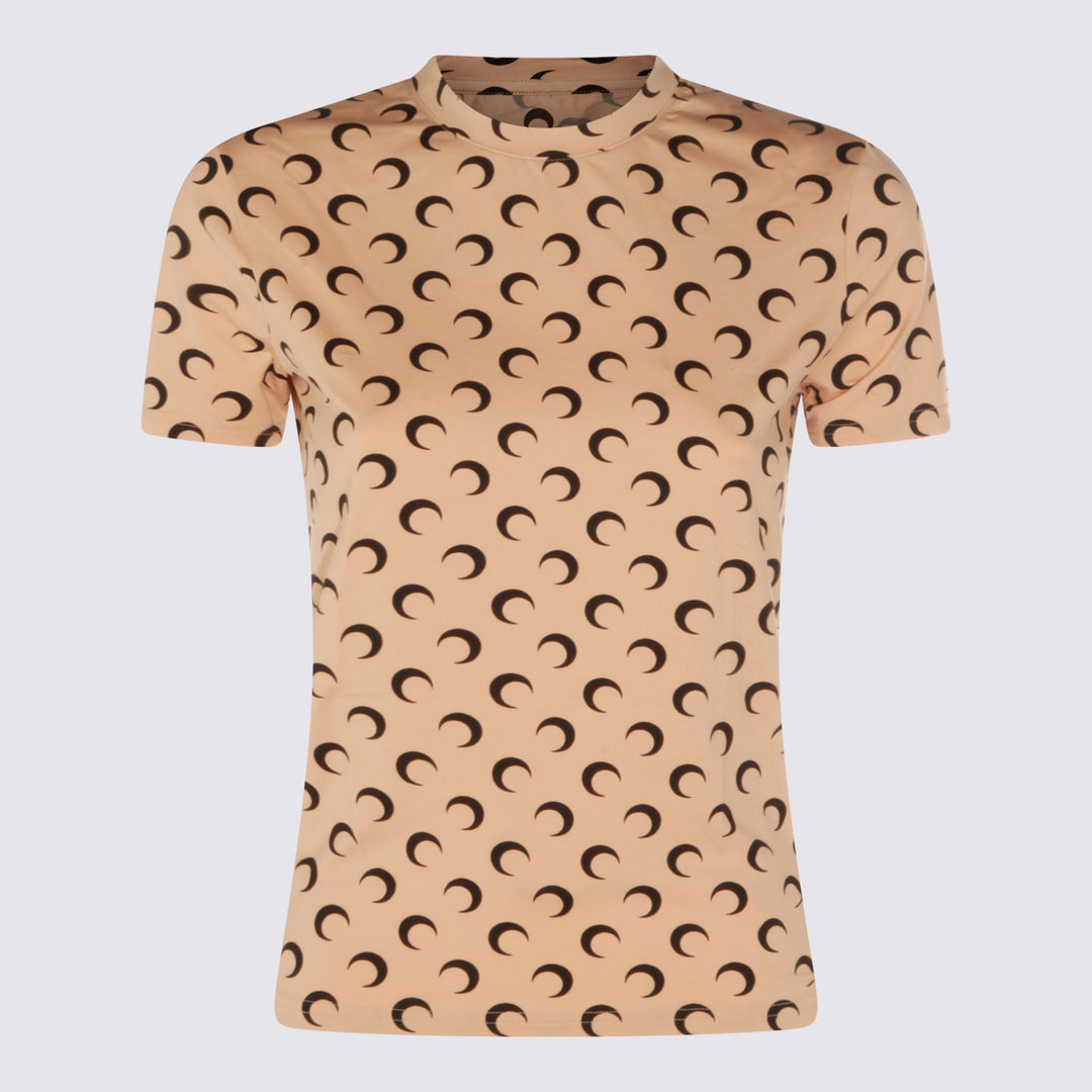 Marine Serre T-shirts and Polos - Marroni | 93214db2855821323490eaa7afdd78a8961bb86e