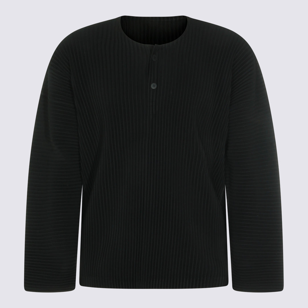 Homme Plisse Issey Miyake T-shirts and Polos - Blacks and greys | e9013af199bd9e237bfa2175f90de79e55397b76