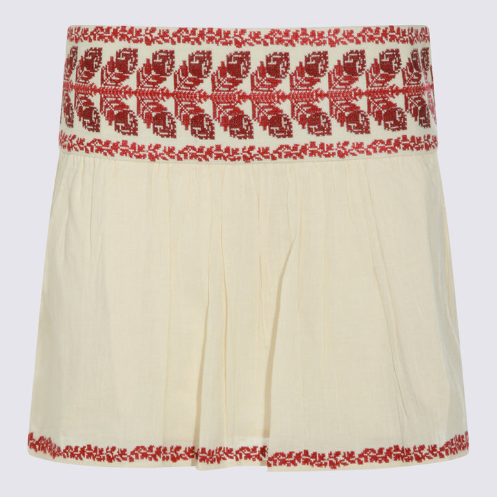 Marant Etoile Skirts - BEIGE/RED | e46678e667c244bd287e8fe52e00ad62a55a00a5
