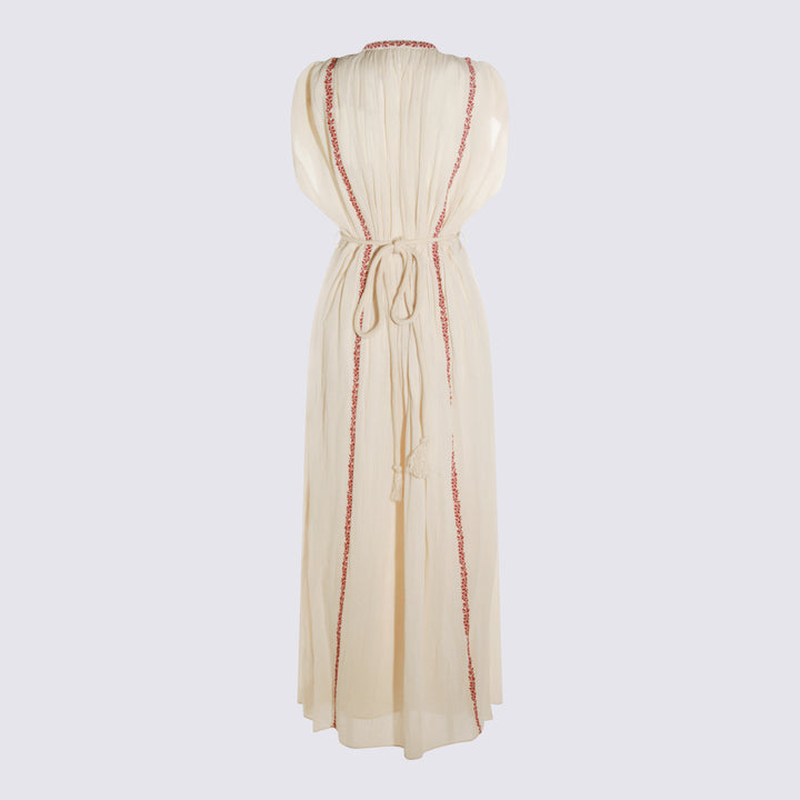 Marant Etoile Dresses - BEIGE/RED | 77204d5fb7363f76568f104080e47d972f7a3b51
