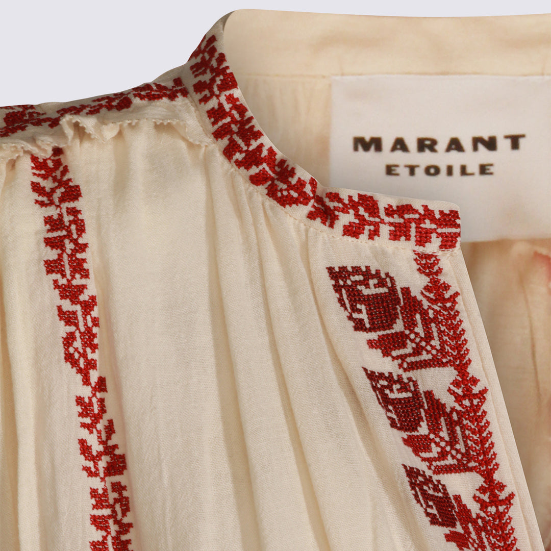 Marant Etoile Dresses - BEIGE/RED | 2acee539614d4b24ea231129c3c7bf7dcfe53a6c
