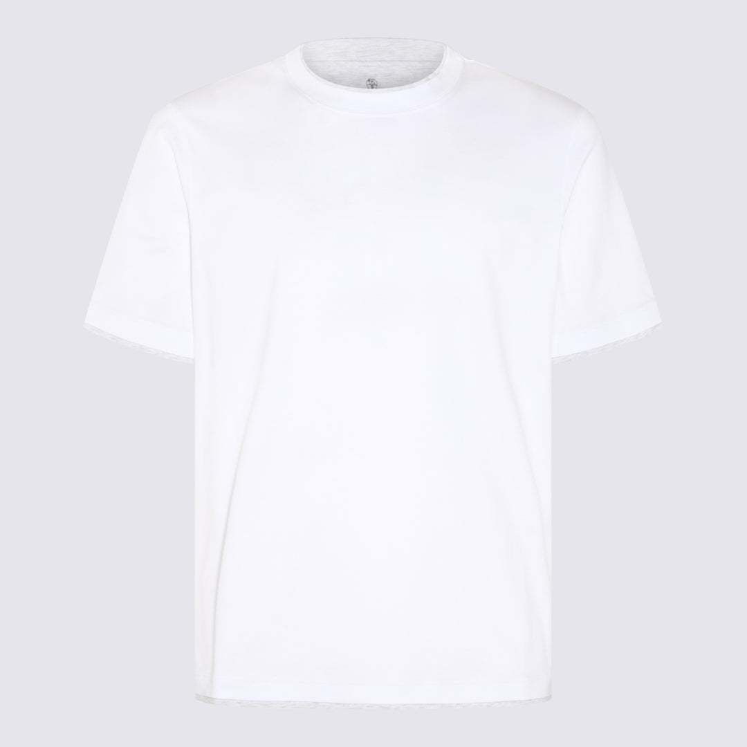 Brunello Cucinelli T-shirts and Polos - BIANCO+PERLA | 59ca7c71fe3174324dd0ea7f9e51482734455839