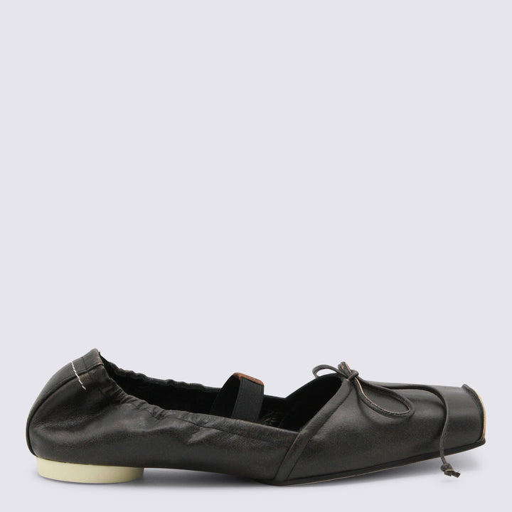 Mm6 Maison Margiela Flat shoes - BLACK/DOE BROWN | 634724c36de97df7e2e744deb32e7a172d07eb23