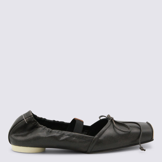 Flat Shoes Black/Doe Brown
