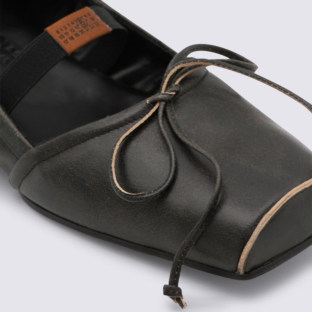Mm6 Maison Margiela Flat shoes - BLACK/DOE BROWN | 91b7fb522c0ab6d628b76a4bd6ae4ead9caf8902
