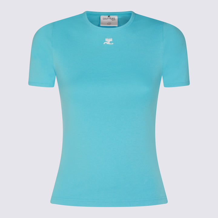 Courreges T-shirts and Polos - AQUA | 52917bb40cf70b49c8d10278543321d0107ba5f8