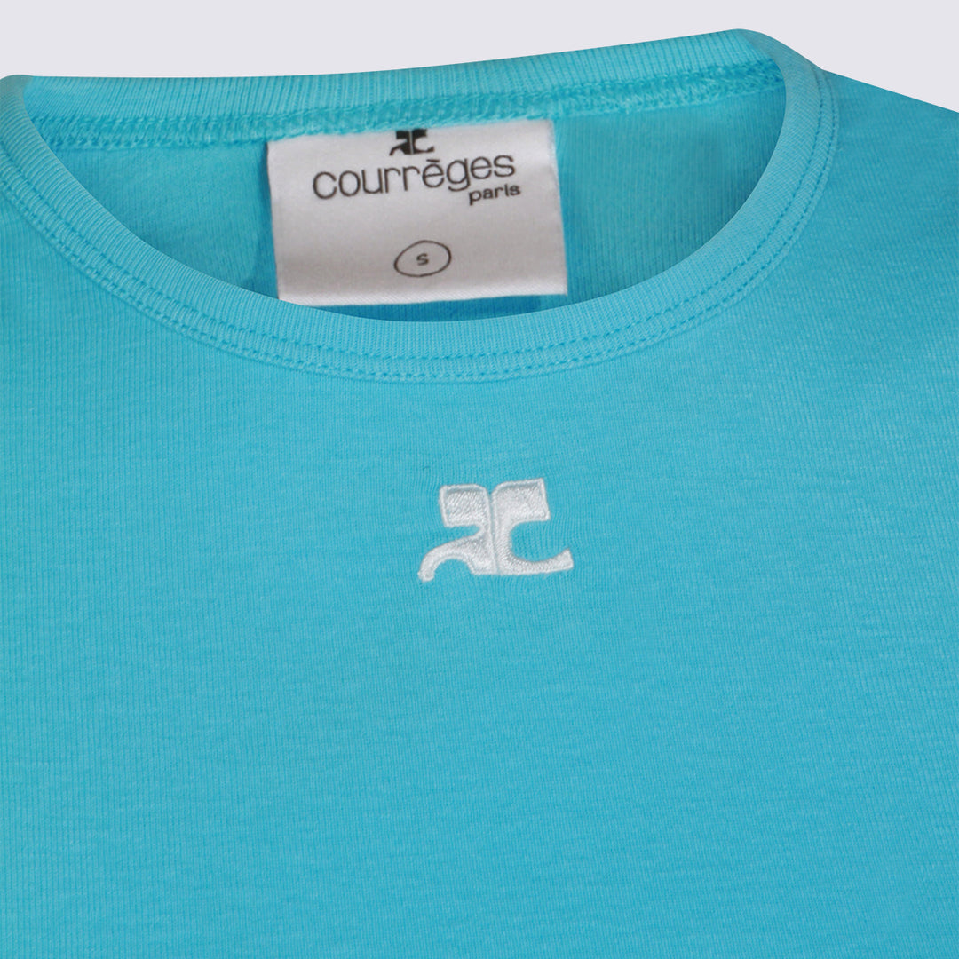 Courreges T-shirts and Polos - AQUA | 808a1e8d21e79a0d9052aa24b33e1799f2c35449