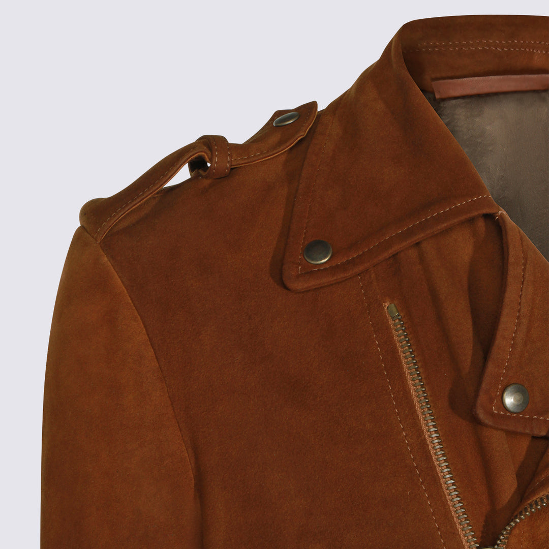 Salvatore Santoro Jackets - Marroni | a18c015b45ea3ad99bdcaf7cb0182e138e30f975