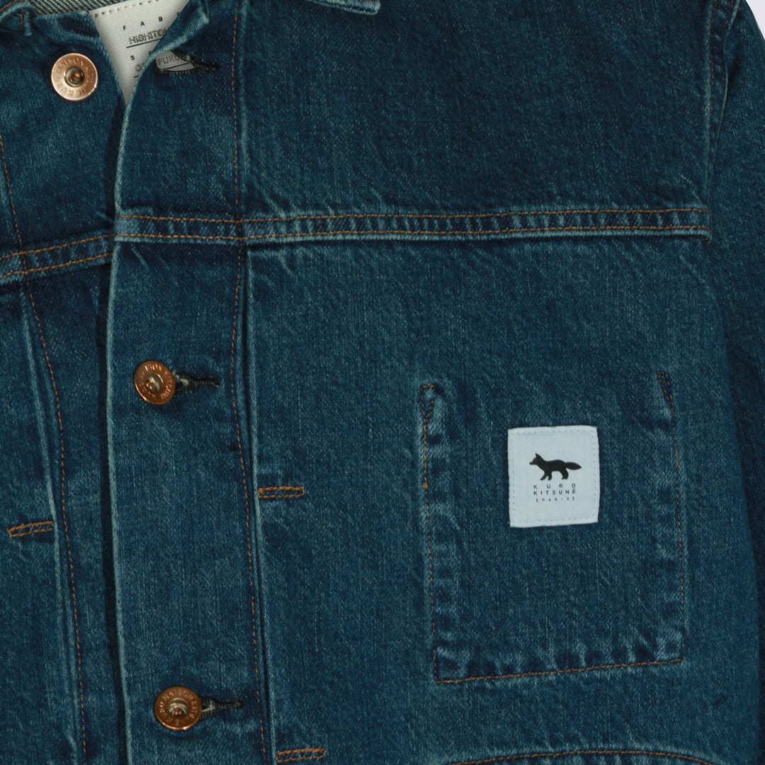 Maison Kitsune' Jackets - FADED INDIGO | 2246d273db9142132ef73db4df5d4a4a9d9dec99