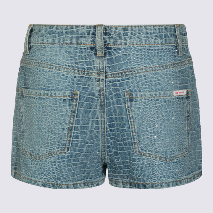 Self-Portrait Shorts - Blu e verdi | 65e730b1c2047f67c10fc3a292d05fe4bd4dd599