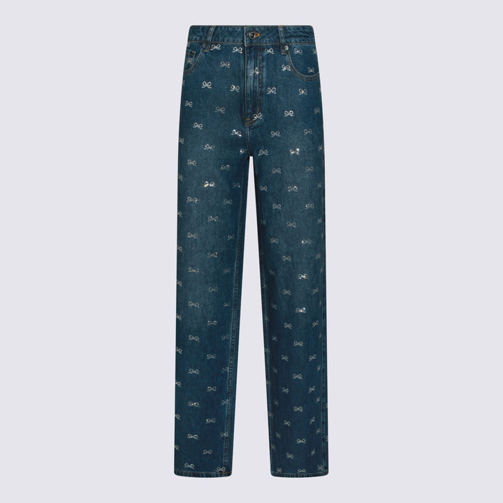 Self-Portrait Jeans - Blu e verdi | f21207929c81c5999631885b5e602cb4d578d8e5