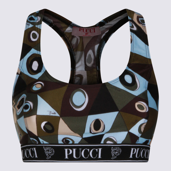Emilio Pucci Top - KHAKI BLUE | 4be6944d5db5a6516b749a5552e04cdfcaaedefe