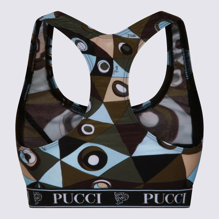 Emilio Pucci Top - KHAKI BLUE | 497c786b7f6a001f90d7b8ff492edb1afab59427