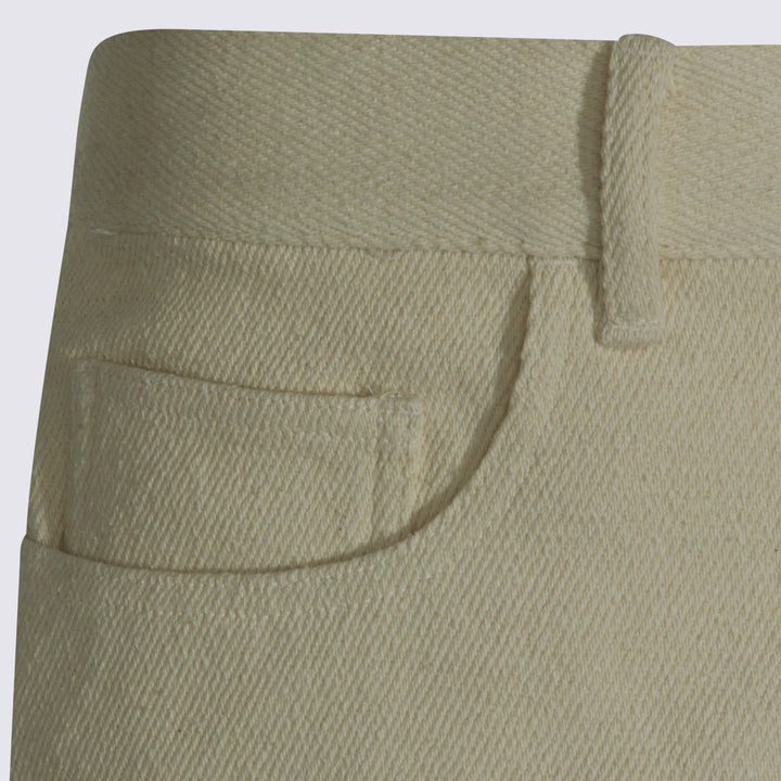 Auralee Shorts - IVORY WHITE | ea7fa340b303c8d1a8c6e52abe3f5068fa850d07