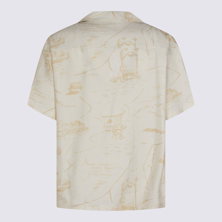 Maison Kitsune' Shirts - NOBLE BEIGE/STRAW | 1aec2129dd3291f1bc4d183bc58abcd7b047eed8
