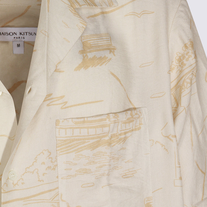 Maison Kitsune' Shirts - NOBLE BEIGE/STRAW | 440b146ecb67549fd4c5a72c6b8b586265e04f17