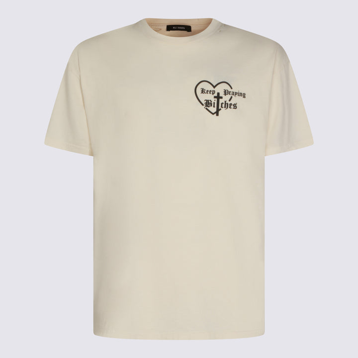 Willy Chavarria T-shirts and Polos - Chiari e Naturali | 5f631d7c29e88b37f752c7adc429048dcd0167e3