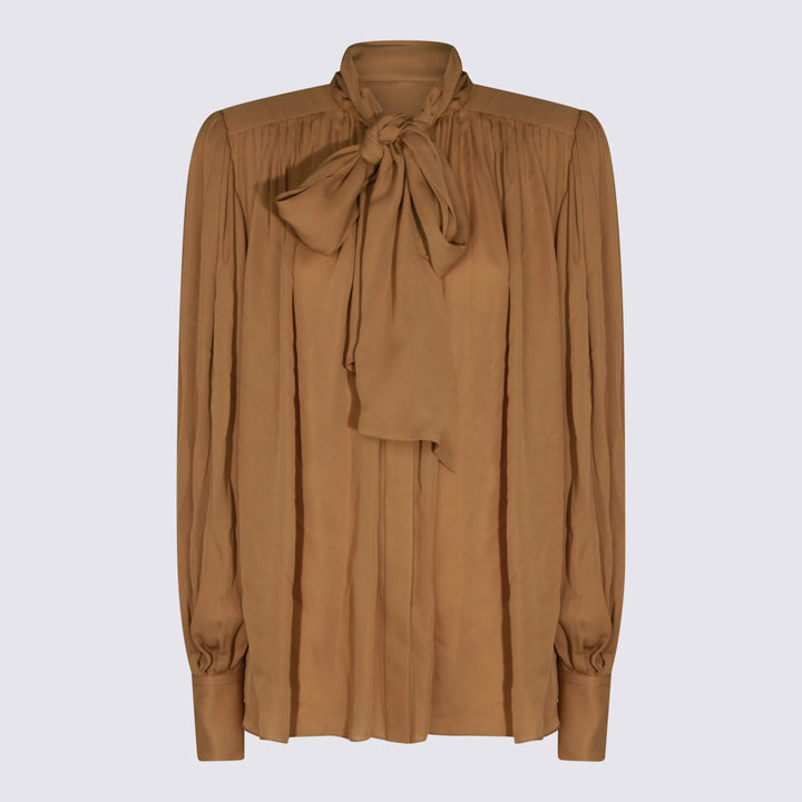 Khaite Shirts - OCHRE | c89c745cec3840419ce8f740e5ba5cdac4683035