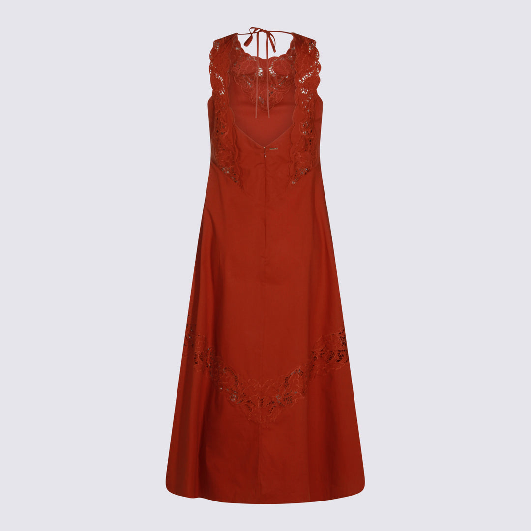 Twin-Set Dresses - BROWN HENNA | e12c40edd288ec0bfc15e46be675e42c4acc4bd2