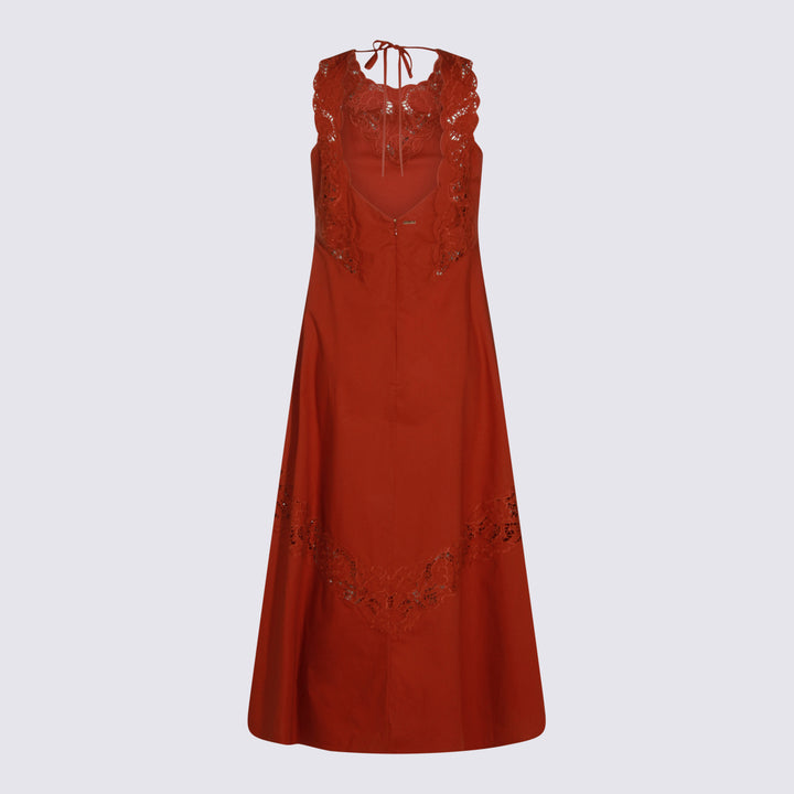 Twin-Set Dresses - BROWN HENNA | e12c40edd288ec0bfc15e46be675e42c4acc4bd2