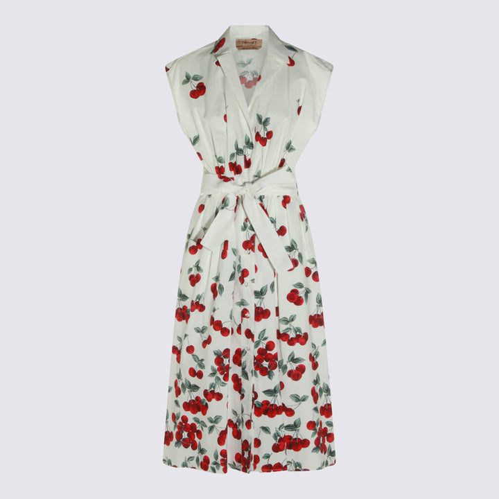 Twin-Set Dresses - CHERRIES WHITE/RED | 051e3c89be89edac92f3649b9c99bfffd9358b68